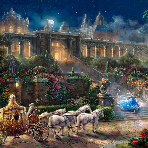 Disney Clock Strikes Midnight Wall Art by Thomas Kinkade Studios Canvas Gallery Wrap 14
