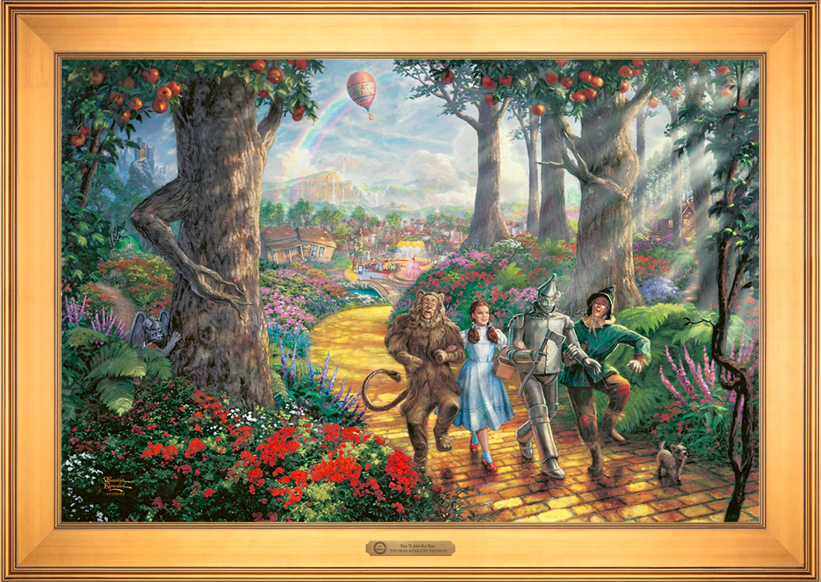 Follow The YELLOW BRICK ROAD® Wall Art by Thomas Kinkade Studios Estate Edition Canvas 24