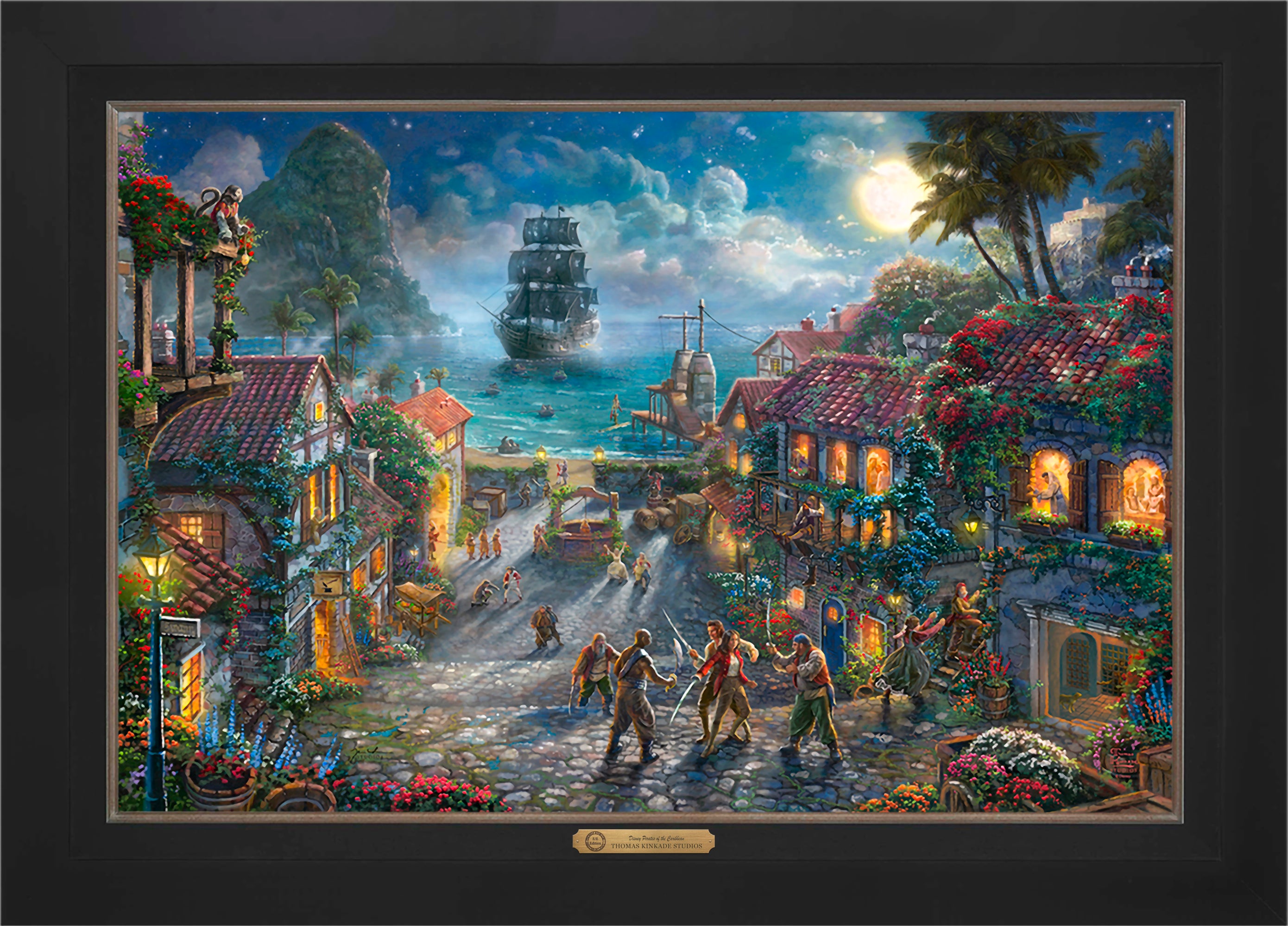 Disney Pirates of the Caribbean Wall Art by Thomas Kinkade Studios Estate Edition Canvas 24