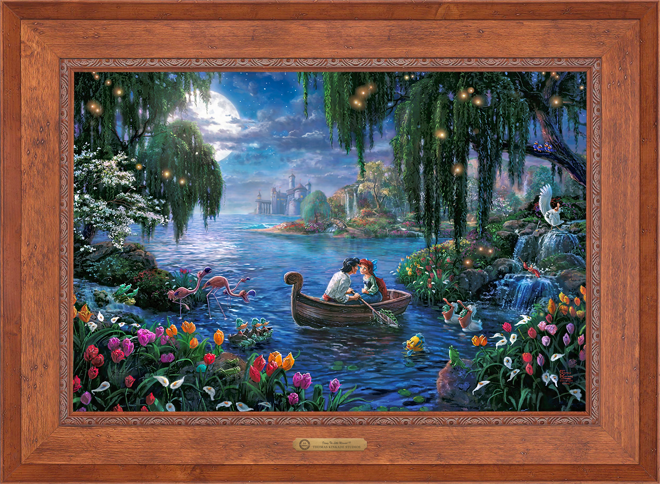 Disney The Little Mermaid II Wall Art by Thomas Kinkade Studios Estate Edition Canvas 24