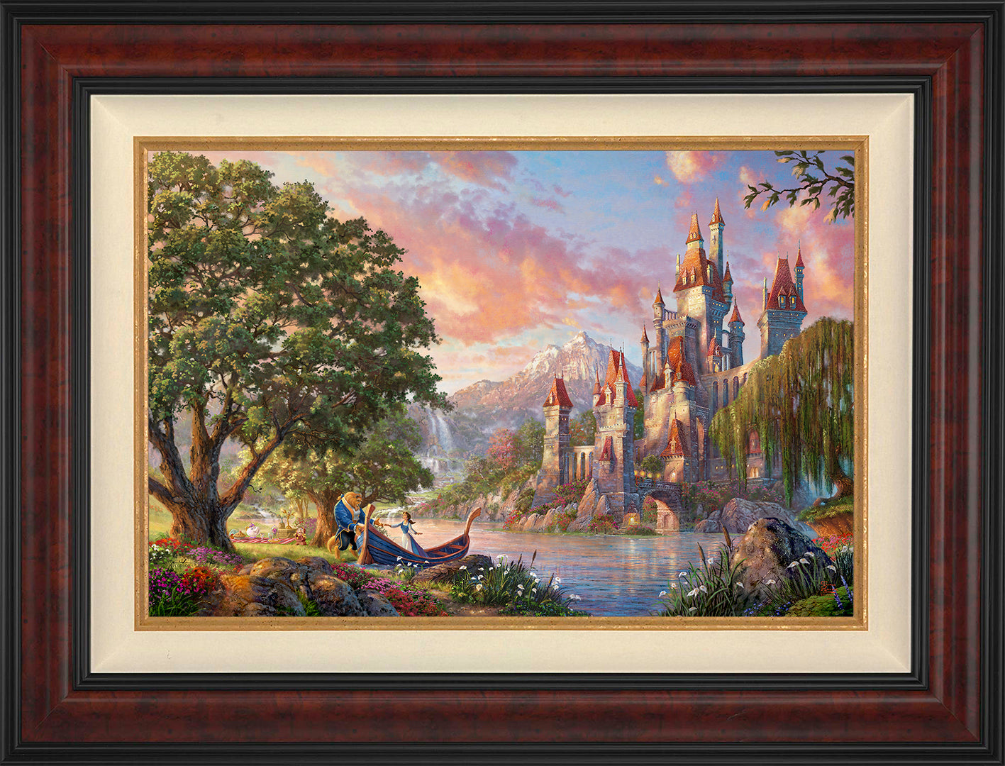 Disney Beauty and the Beast II Wall Art by Thomas Kinkade Studios Jewel Edition Canvas 18