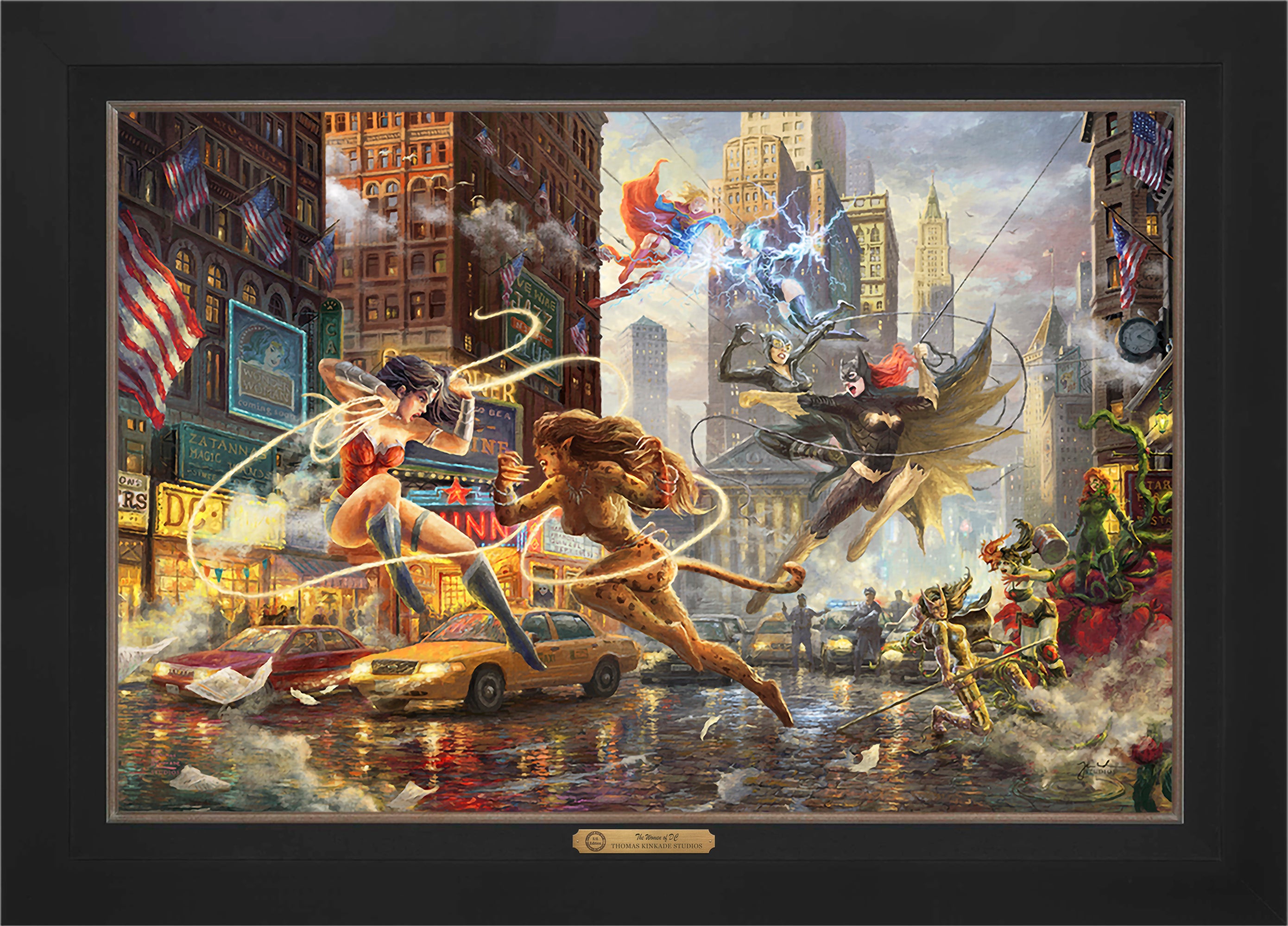 The Women of DC Wall Art by Thomas Kinkade Studios Estate Edition Canvas 24