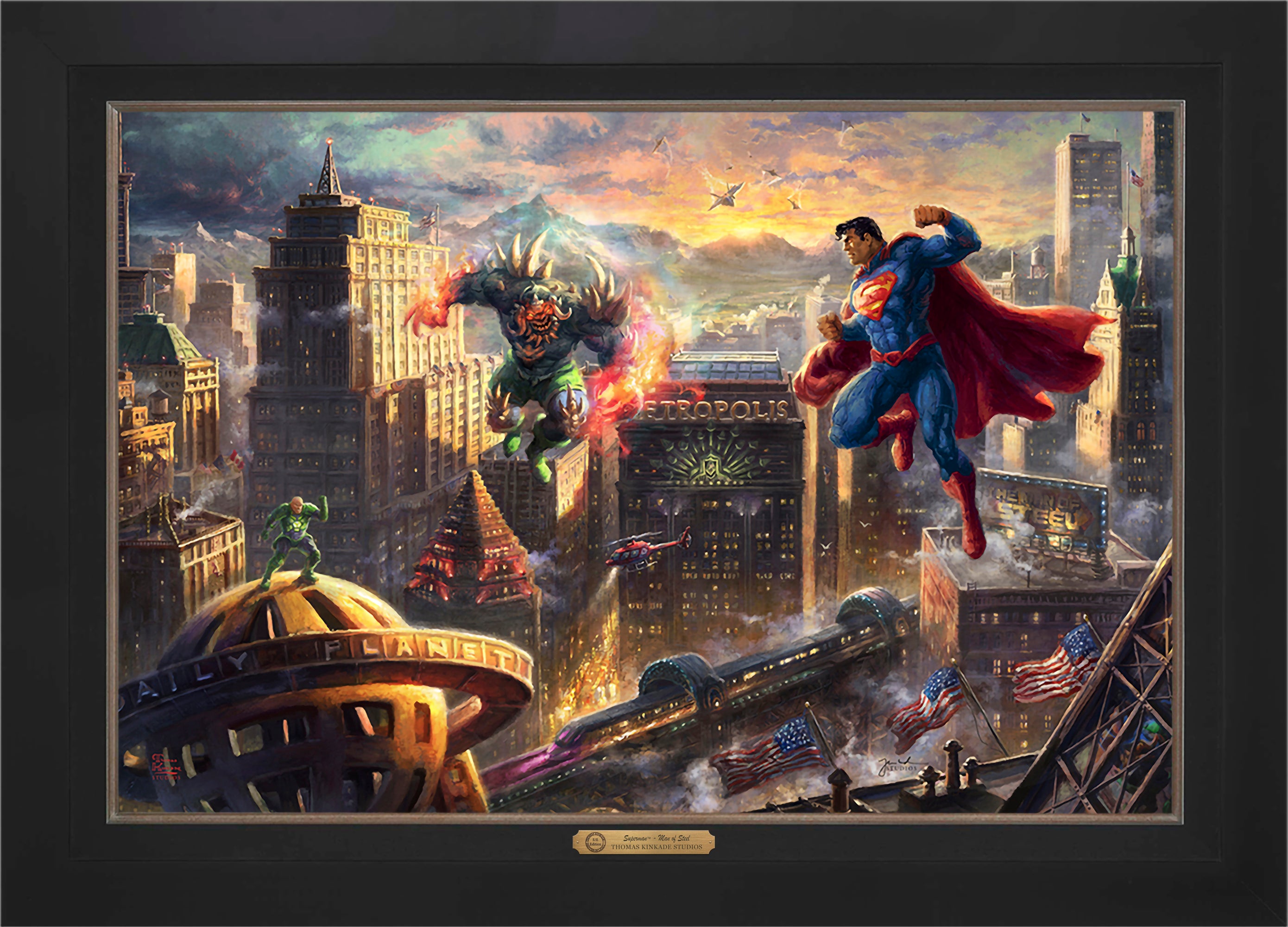 Superman™ - Man of Steel Wall Art by Thomas Kinkade Studios Estate Edition Canvas 24