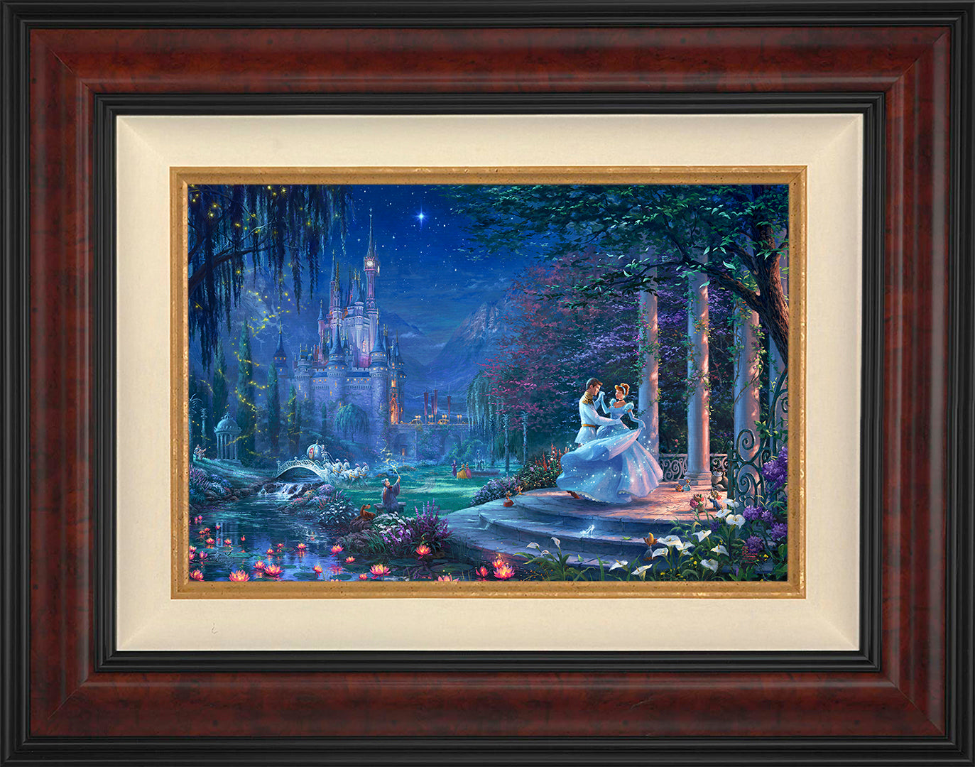 てぃんくる 版画 BLUECIELO IN WONDERLAND Disney Cinderella Dancing in the Starlight Wall Art by