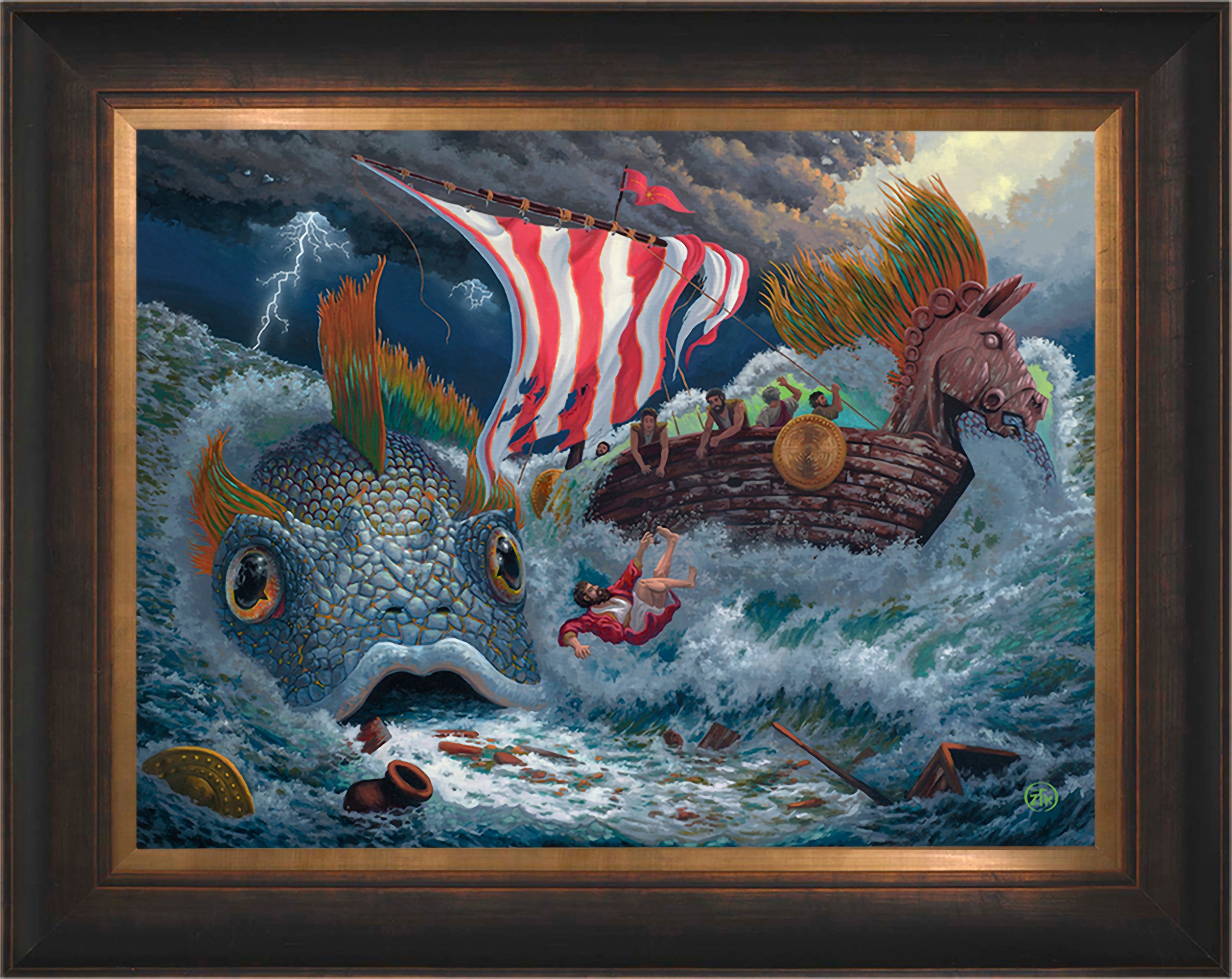 Jonah Wall Art by Zac Kinkade Standard Number Canvas 18