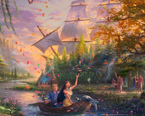 Disney Pocahontas Wall Art by Thomas Kinkade Studios Canvas Gallery Wrap 8