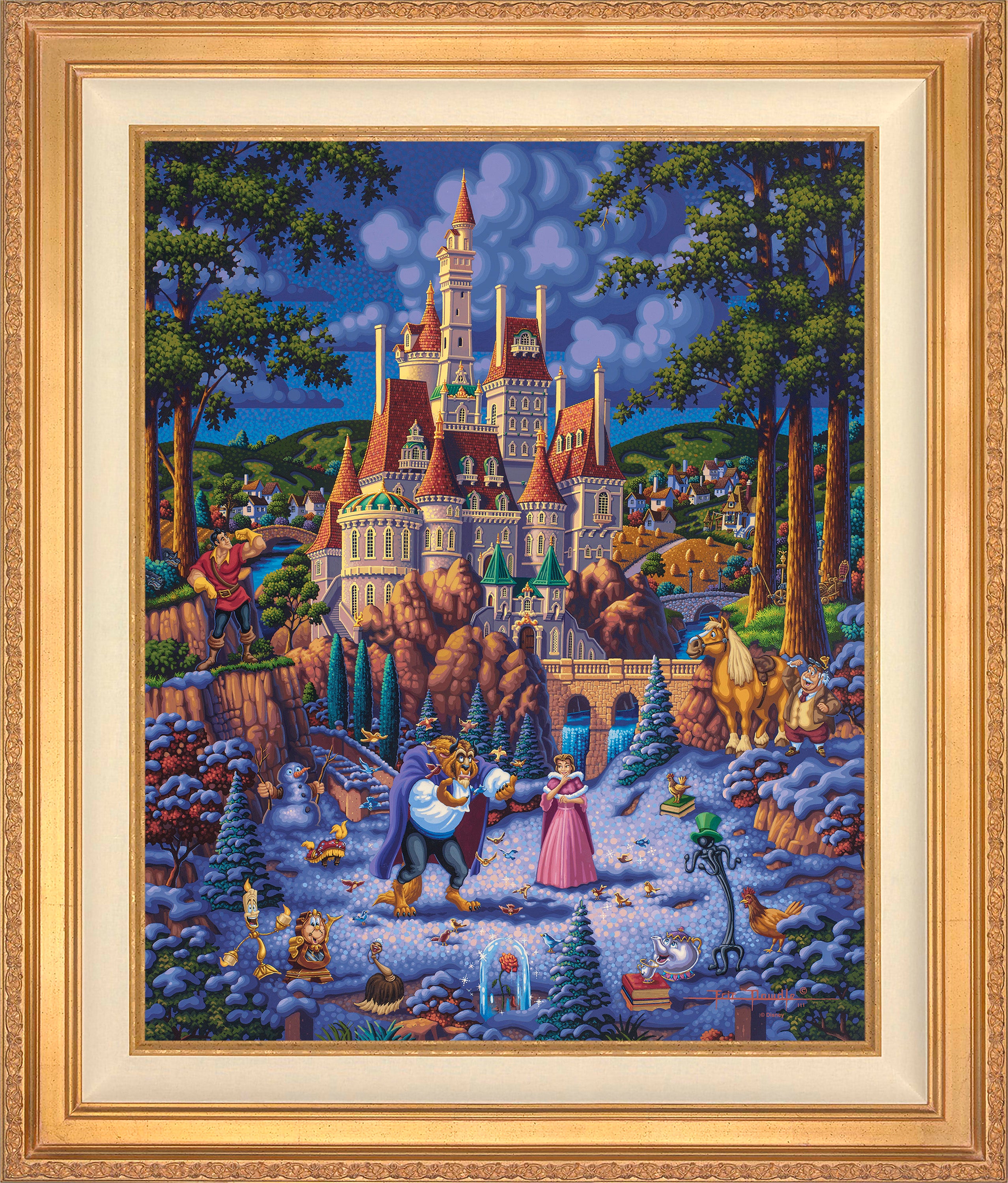 Beauty and the Beast Finding Love Wall Art by Eric Dowdle Standard Number Canvas 24