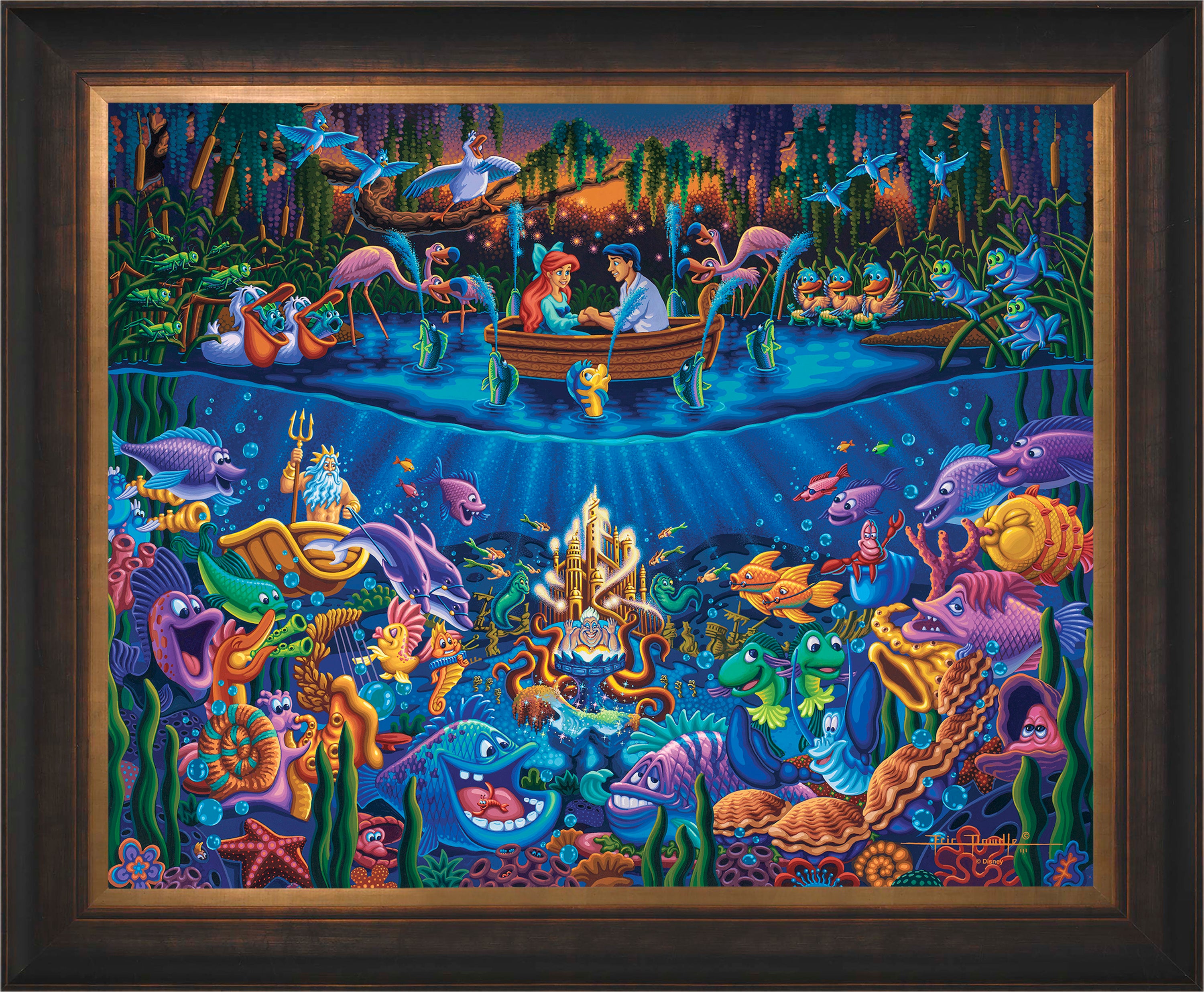 Little Mermaid - Part of Your World Wall Art by Eric Dowdle Standard Number Canvas 24