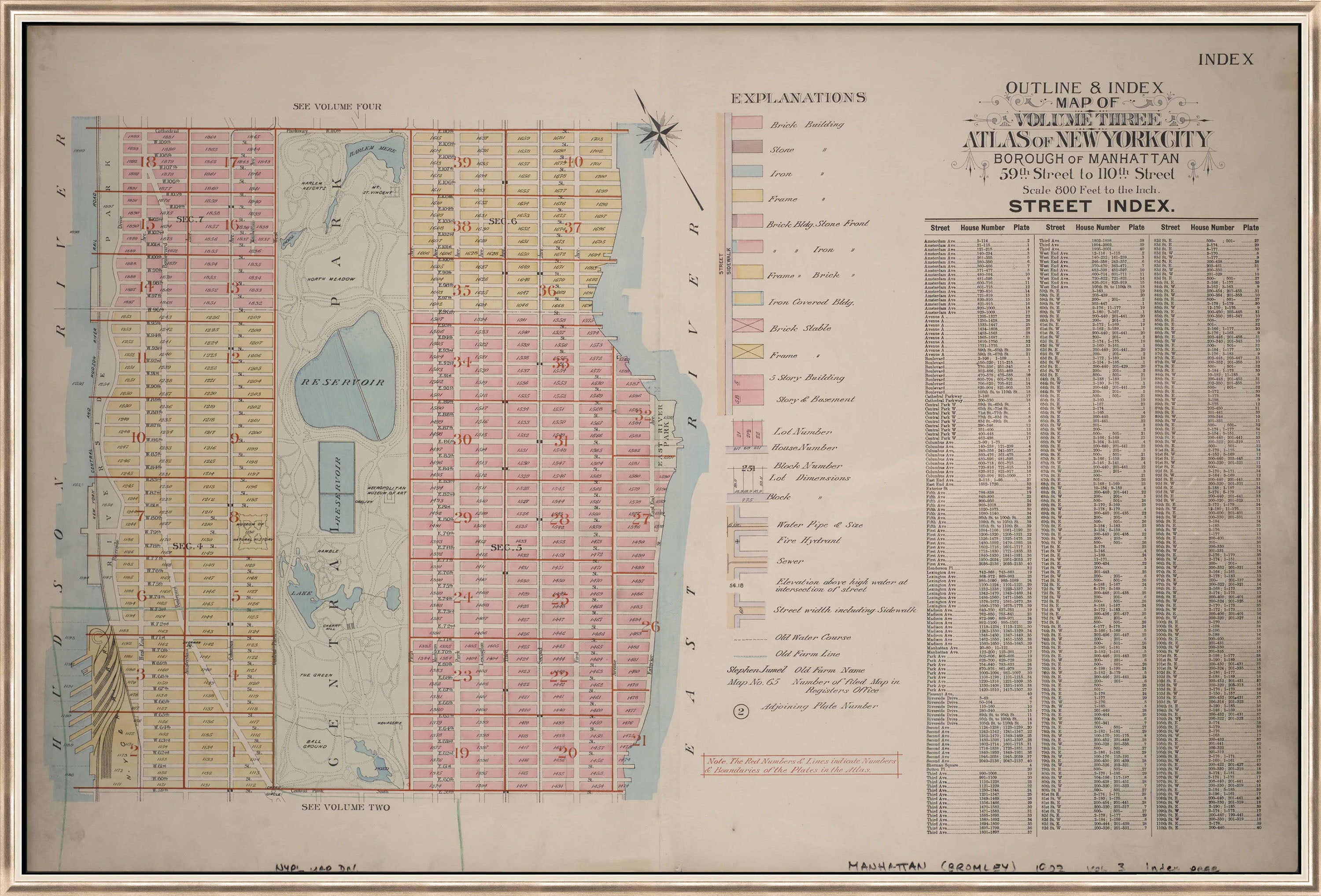 Martha Stewart Perry Street | Urban Map: Color Block District | Framed Modern Wall Art