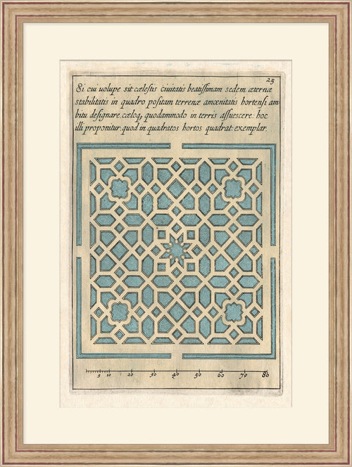 Martha Stewart Lily Pond | Coastal Pattern Study II | Framed Coastal Cottage Wall Art