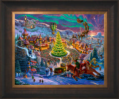 Santa's North Pole Wall Art by Zac Kinkade Standard Number Canvas 16" x 20" Estate Bronze