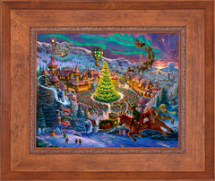 Santa's North Pole Wall Art by Zac Kinkade Standard Number Canvas 16" x 20" Rustic Andalucian