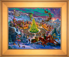 Santa's North Pole Wall Art by Zac Kinkade Standard Number Canvas 16" x 20" Gallery Gold