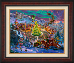 Santa's North Pole Wall Art by Zac Kinkade Standard Number Canvas 24" x 30" Gallery Burl