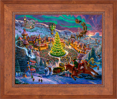 Santa's North Pole Wall Art by Zac Kinkade Standard Number Canvas 24" x 30" Rustic Andalucian