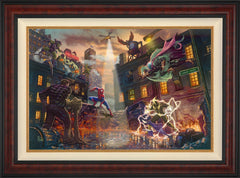 Spider-Man vs. the Sinister Six Wall Art by Thomas Kinkade Studios Standard Number Canvas 24" x 36" Gallery Burl