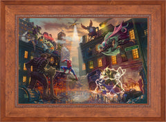 Spider-Man vs. the Sinister Six Wall Art by Thomas Kinkade Studios Standard Number Canvas 24" x 36" Rustic Andalucian