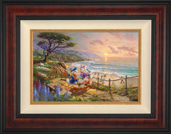 Disney Donald And Daisy - A Duck Day Afternoon Wall Art by Thomas Kinkade Studios Standard Number Canvas 12" x 18" Gallery Burl
