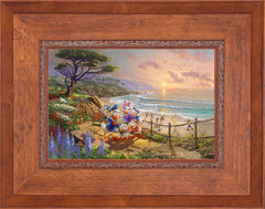 Disney Donald And Daisy - A Duck Day Afternoon Wall Art by Thomas Kinkade Studios Standard Number Canvas 12" x 18" Rustic Andalucian