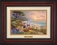 Disney Donald And Daisy - A Duck Day Afternoon Wall Art by Thomas Kinkade Studios Estate Edition Canvas 12" x 18" Gallery Burl