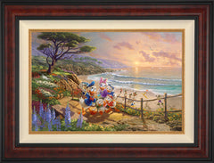 Disney Donald And Daisy - A Duck Day Afternoon Wall Art by Thomas Kinkade Studios Standard Number Canvas 18" x 27" Gallery Burl
