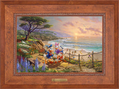 Disney Donald And Daisy - A Duck Day Afternoon Wall Art by Thomas Kinkade Studios Estate Edition Canvas 18" x 27" Rustic Andalucian