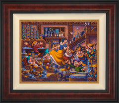 Snow White Dancing with the Dwarfs Wall Art by Eric Dowdle Standard Number Canvas 16" x 20" Gallery Burl