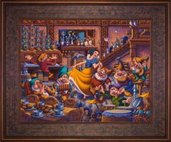 Snow White Dancing with the Dwarfs Wall Art by Eric Dowdle Standard Number Canvas 16" x 20" Rustic Andalucian