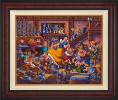 Snow White Dancing with the Dwarfs Wall Art by Eric Dowdle Standard Number Canvas 24" x 30" Gallery Burl