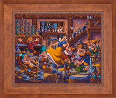Snow White Dancing with the Dwarfs Wall Art by Eric Dowdle Standard Number Canvas 24" x 30" Rustic Andalucian