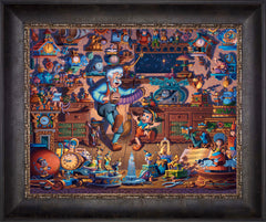 Pinocchio Wall Art by Eric Dowdle Standard Number Canvas 16" x 20" Cabernet