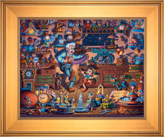 Pinocchio Wall Art by Eric Dowdle Standard Number Canvas 16" x 20" Gallery Gold