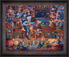 Pinocchio Wall Art by Eric Dowdle Standard Number Canvas 24" x 30" Cabernet