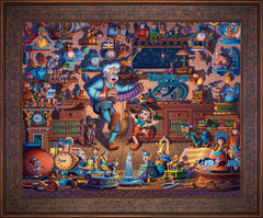 Pinocchio Wall Art by Eric Dowdle Standard Number Canvas 24" x 30" Gallery Bronze