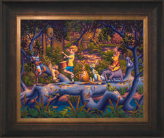 Winnie the Pooh - A Heroes Parade Wall Art by Eric Dowdle Standard Number Canvas 16" x 20" Estate Bronze