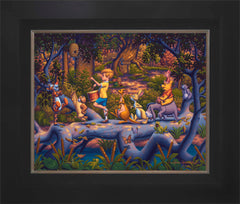 Winnie the Pooh - A Heroes Parade Wall Art by Eric Dowdle Standard Number Canvas 16" x 20" Modern Black