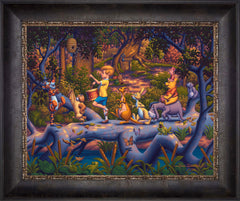 Winnie the Pooh - A Heroes Parade Wall Art by Eric Dowdle Standard Number Canvas 16" x 20" Cabernet