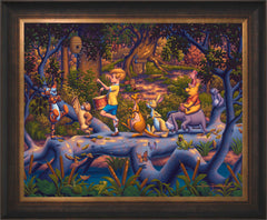 Winnie the Pooh - A Heroes Parade Wall Art by Eric Dowdle Standard Number Canvas 24" x 30" Estate Bronze