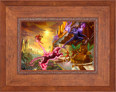 Black Panther Wall Art by Thomas Kinkade Studios Standard Number Canvas 12" x 18" Rustic Andalucian