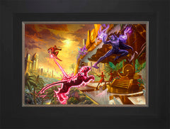 Black Panther Wall Art by Thomas Kinkade Studios Standard Number Canvas 12" x 18" Modern Black
