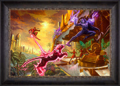 Black Panther Wall Art by Thomas Kinkade Studios Standard Number Canvas 18" x 27" Cabernet