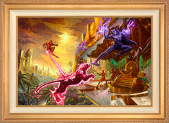 Black Panther Wall Art by Thomas Kinkade Studios Standard Number Canvas 24" x 36" Antique Gold