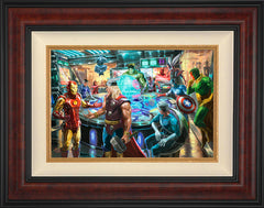 The Avengers Wall Art by Thomas Kinkade Studios Standard Number Canvas 12" x 18" Gallery Burl