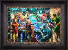 The Avengers Wall Art by Thomas Kinkade Studios Standard Number Canvas 12" x 18" Cabernet