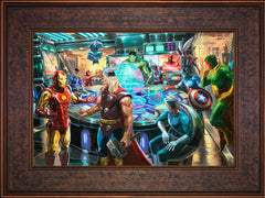 The Avengers Wall Art by Thomas Kinkade Studios Standard Number Canvas 12" x 18" Gallery Bronze