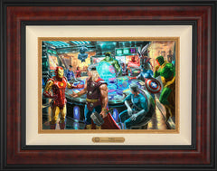 The Avengers Wall Art by Thomas Kinkade Studios Estate Edition Canvas 12" x 18" Gallery Burl
