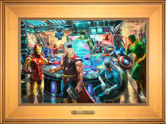 The Avengers Wall Art by Thomas Kinkade Studios Estate Edition Canvas 12" x 18" Gallery Gold