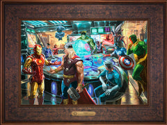 The Avengers Wall Art by Thomas Kinkade Studios Estate Edition Canvas 12" x 18" Gallery Bronze