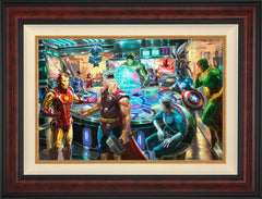 The Avengers Wall Art by Thomas Kinkade Studios Standard Number Canvas 18" x 27" Gallery Burl