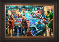 The Avengers Wall Art by Thomas Kinkade Studios Standard Number Canvas 18" x 27" Estate Bronze